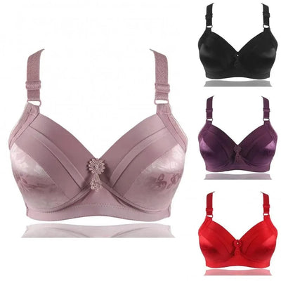 Women's Bra Top Sexy Wireless Floral Print Underwear