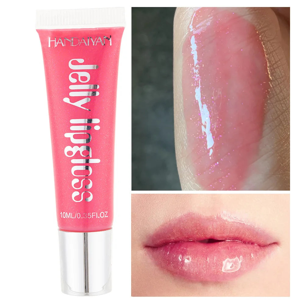 Candy Shades Moisturizing Lip Gloss Lip Oil Makeup Shinny Nutritious Liquid Lip Glosses Cherry Jelly Oil Clear Lipgloss