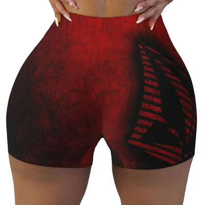 Custom Volcoms Symbol Running Volleyball Gym Shorts for Women Athletic Workout Yoga Shorts
