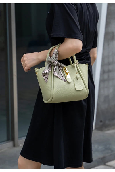 Women's Natural Cow Genuine Leather Shoulder Bag Female High Quality Luxury Designer Handbags Ladies Fashion Tote Crossbody Bags