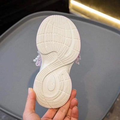 Children Sports Shoes 2025 New Spring Autumn Boys White Shoes Girls Breathable Mesh Casual Soft Sole Sneakers Kids Running Shoes