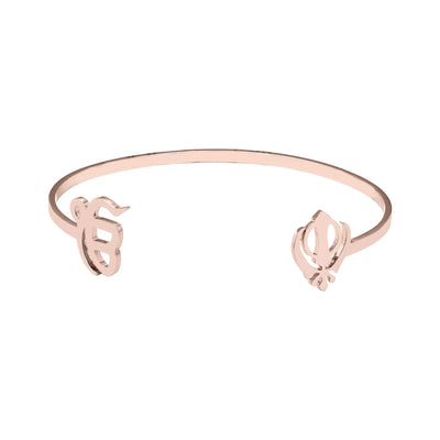 Punjabi Sikh Gold Bracelet God Unique Symbol 18k Stainless Steel Believer Faith Master Unique Symbol Religious Jewelry Souvenir