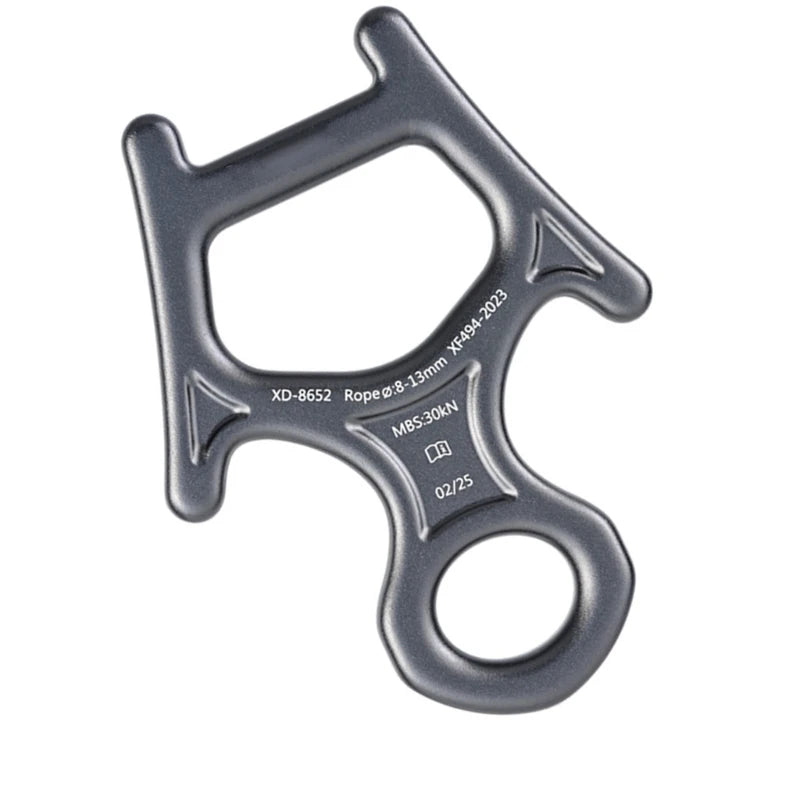 Aluminum Alloys Downhills Descender Rappel Belays Abseiling Mountaineering Device for Rock Climbing and Succour