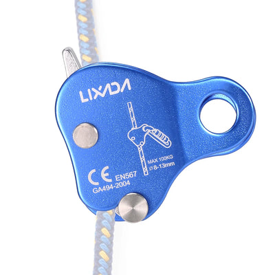 Climbing Ascender Arborist Climbing Rope Protection Belay Device Grip Outdoor Climbing Rigging 8-13MM Rope Mountain Climbing