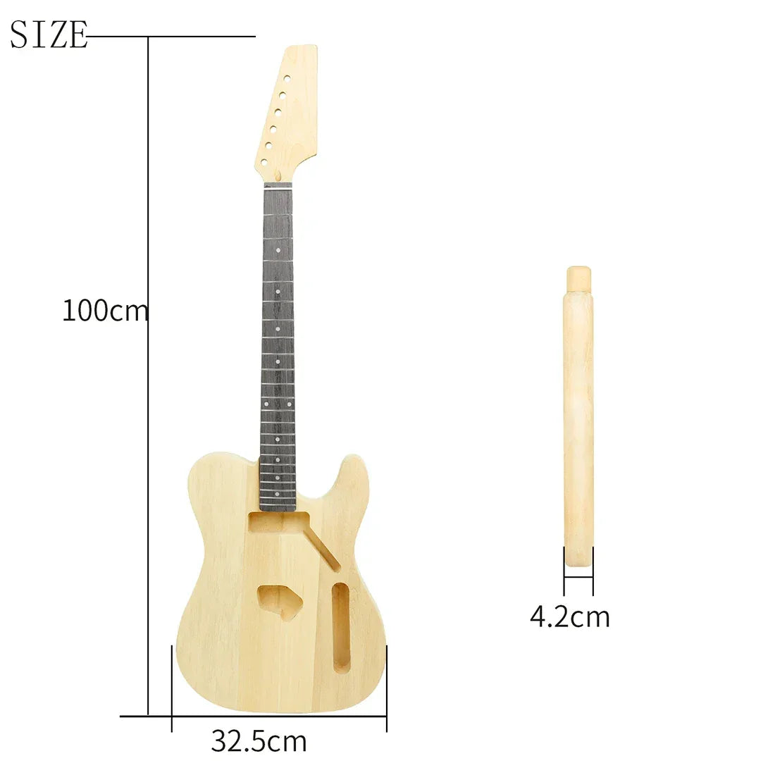 DIY ELectric Guitar Kit LT Wood Guitar Parts 6 Strings 22 Frets Basswood Neck Body Guitarra Musical Instrument Parts Accessories
