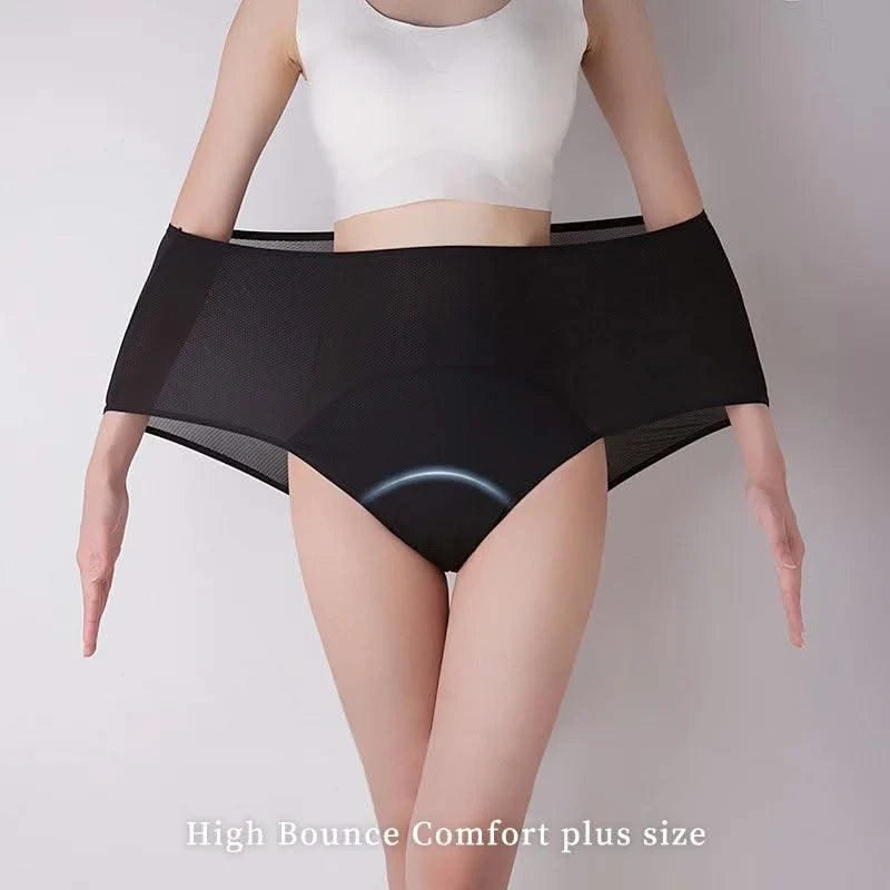 Women Physiological Panties Period Menstrual Underwear Leak Proof with Breathable Hole Lingerie Plus Size L-6XL