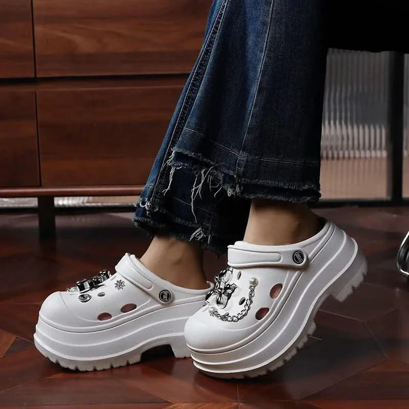 Clogs Clogs Women's Slippers Summer Home Sandals Non Slip Garden Shoes Fashion  Flat Shoes Orginal Outdoor Couples EVA Design