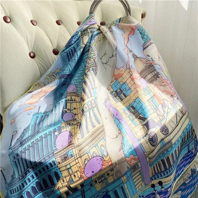 Mulberry Silk Scarves Large Shawls Head Neck Accessories