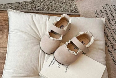 Children Soft Hook Loop Non Slip Flat Shoes |Spring Autumn Kids | Ruffles Toddler Girls Princess Shoes