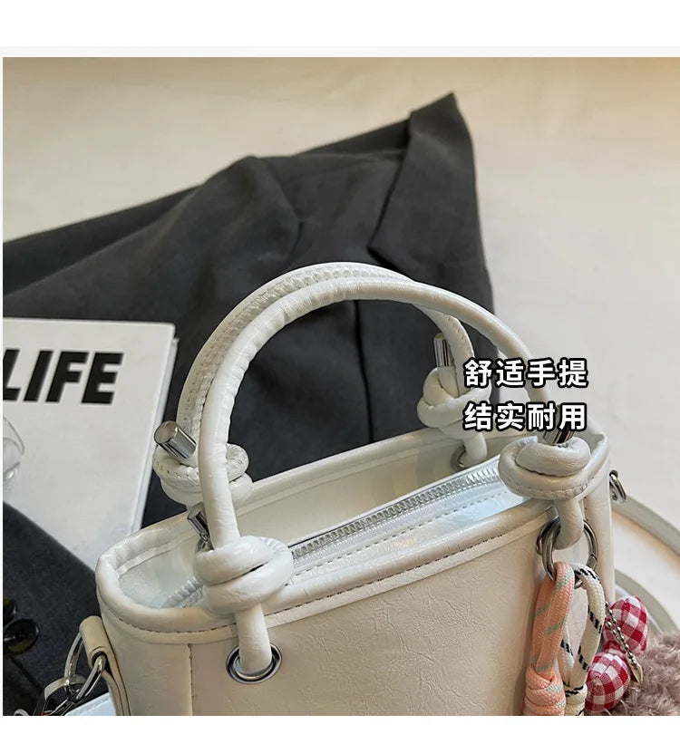 2025 Unique Women's Handbag Designer Shoulder Purse Minimalist Bucket & Square Bag Versatile Crossbody for Work
