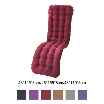 Polyester Garden Recliner Cushion Thickened High Office Seat Cushions Outdoor