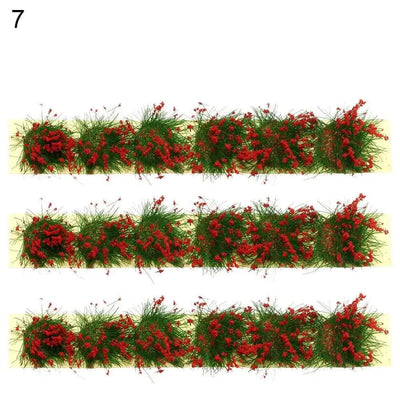 DIY Miniature Garden Decor Durable Static Scenery Model Layout Sand Table Flower Cluster Landscape Wargame Grass Tufts Building