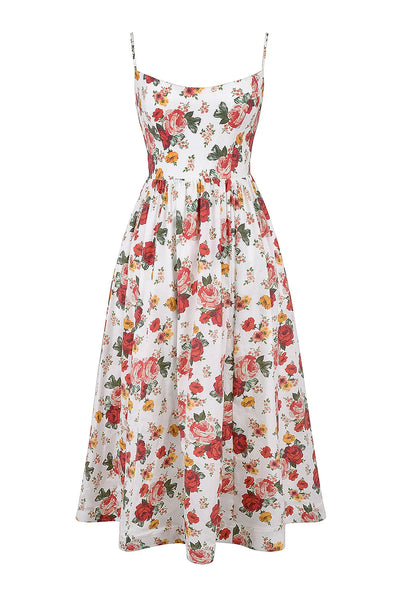 Elegant floral prints Dresses for summer women's dresses 2024 New Skinny Sexy Backless SLeeveless High Waist Maxi Sling Dress