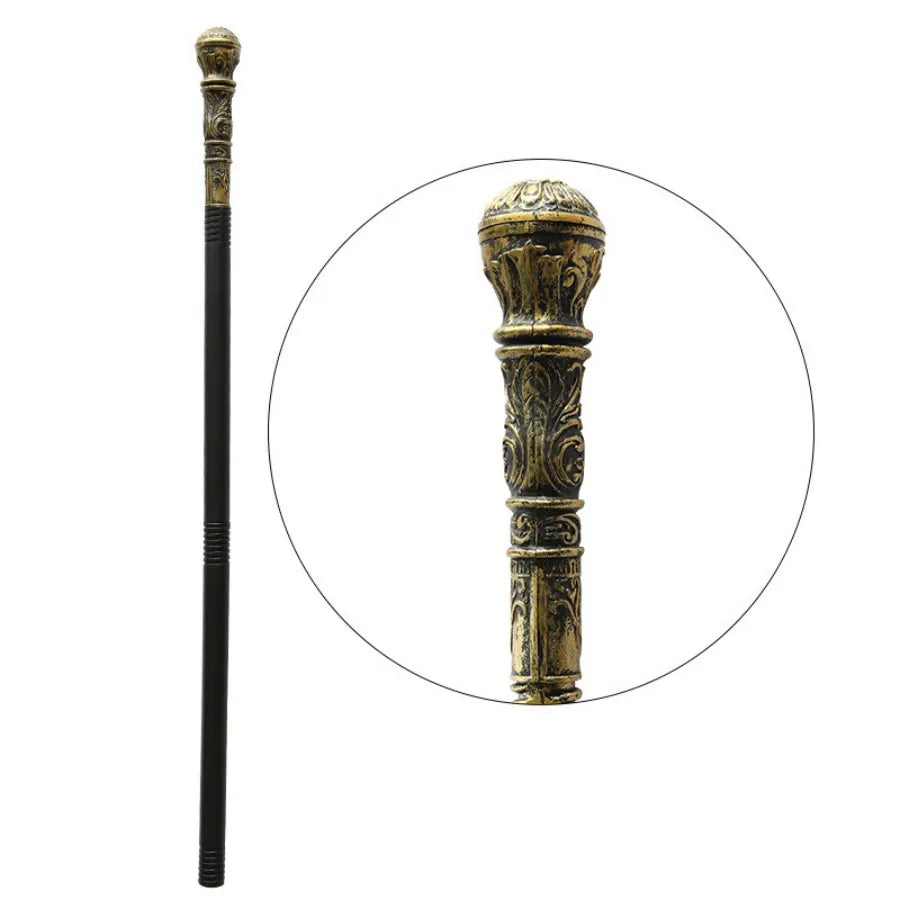 Halloween Cobras Wands Egyptian Staff Scepter Detachable Vintage Royal King Round Handle Cane Party Cosplay Costume Accessory
