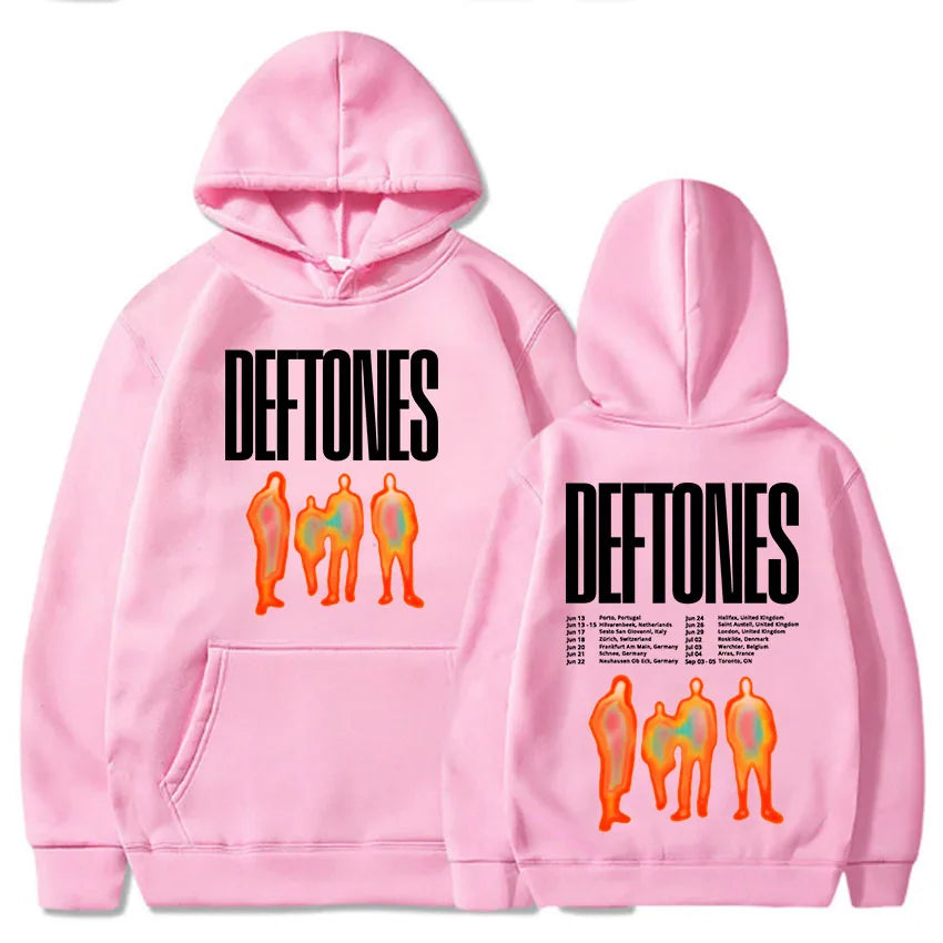 Men/Women Sweatshirts Hip Hop Fashion Unisex Hoodie Deftones New Tour Printing Hoodies Ropa Hombre Sudaderas Hooded Long Sleeve