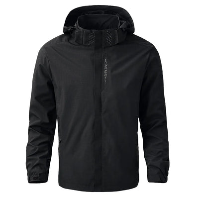 Men's Waterproof Rain Jacket Lightweight Outer Hooded Outdoor Raincoat Hiking Windproof Jacket Climbing Outdoor Jackets