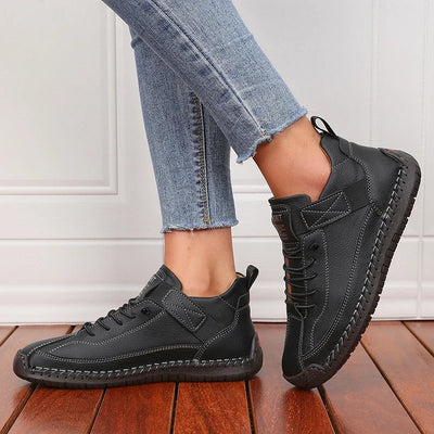 Women's Boots Mid Top for Summer British Style Retro Anti Slip Workwear Shoes Fashionable Luxurious Design Couple's Loafers