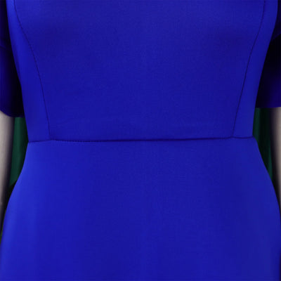 Elegant Party Dresses for Women V Neck Ruffles Sleeve High Waisted A Line Mid Calf Luxury Birthday Dinner Vestidos Mujer Dress
