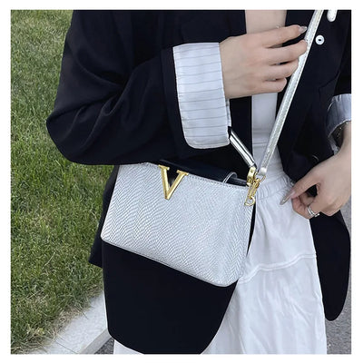 2025 New High-Sense Women's Designer Handbag - Feminine, Versatile, Large Capacity for Work & Crossbody