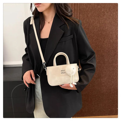 2025 New Women's Luxury Handbag Designer Small Square Purse Fashion Top Handle Crossbody Bag Elegant Shoulder Bag Trendy Clutch
