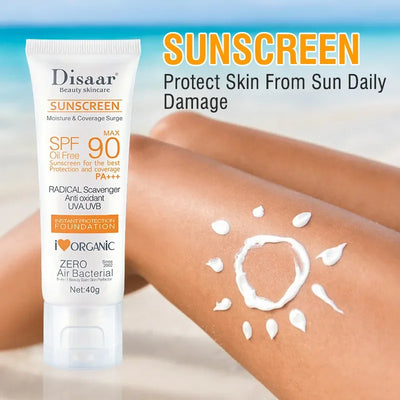 Facial Sunscreen Cream SPF 90 Body Protective Cream Anti-Aging Oil-control Moisturizing 40g Original Facial Body UV Sun Sunblock