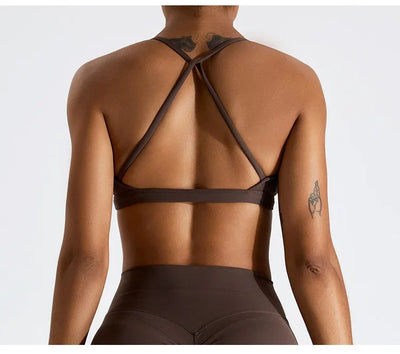 Sexy Scrunch Sports Bra Gym Top Women Running Back Cross Top Women Sportswear Yoga Underwear Fitness Workout Yoga ClothingWomen