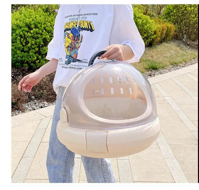 Pet Air Carrier Strong Bearing Capacity Travel Portable Car Space Capsule Small Cats Carriers Breathable Pet Products Supplies