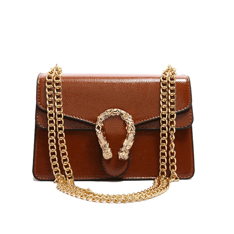 Luxury Brand Leather Handbag For Women Elegant Classic Popular Ladies Shoulder Bag By Famous Designer Modern