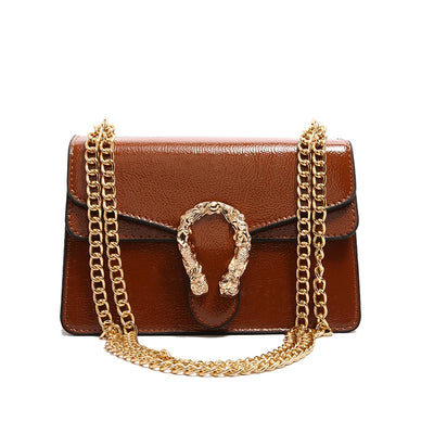 Luxury Brand Leather Handbag For Women Elegant Classic Popular Ladies Shoulder Bag By Famous Designer Modern