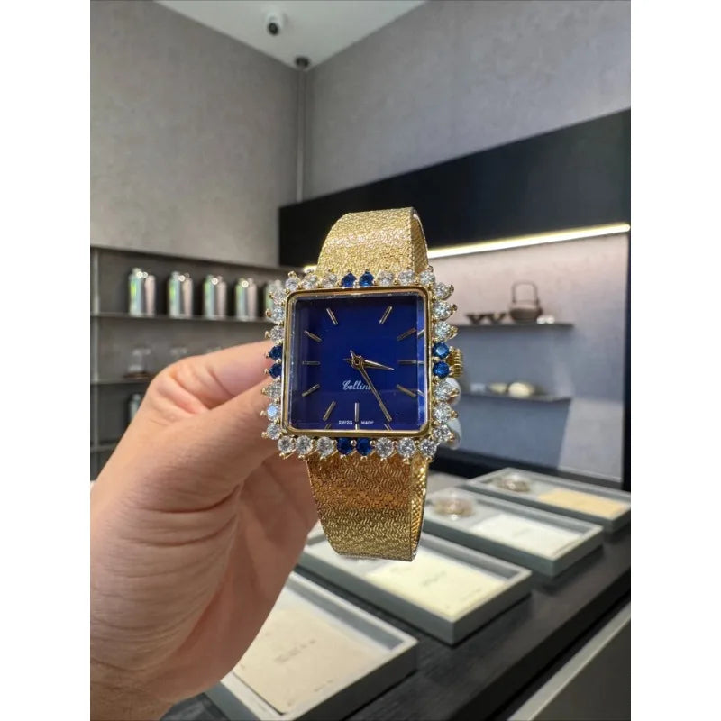 High-end boutique women's luxury diamond watch with imported mechanical movement