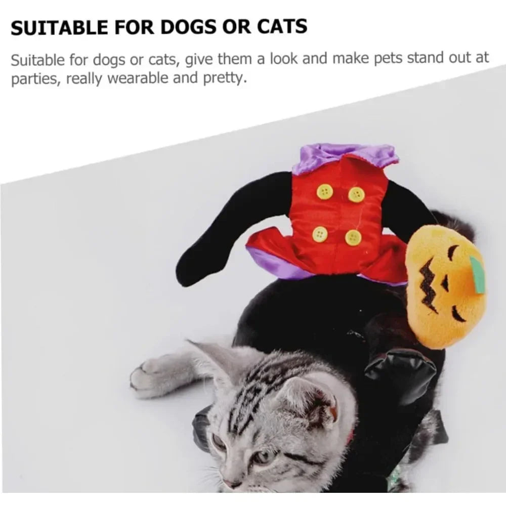 Pet Halloween Costume Dog Plush Halloween Horse Riding Pet Cloth Santa Claus Riding Outfit Hall Gift for Small To Large Dog/cat
