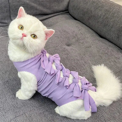 Cat Weaning Sterilization Suit Cats Anti-licking Sterilization Clothes Pet Surgery Recovery Suit Castration Wound Recovery Cloth