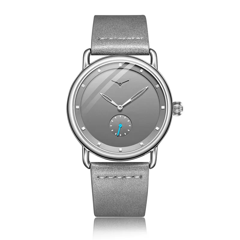 high-end Men's Watch Light Luxury Brand Business Trend Simple Leisure Belt Waterproof Meale Fashion Quartz Watches ﻿ Gift