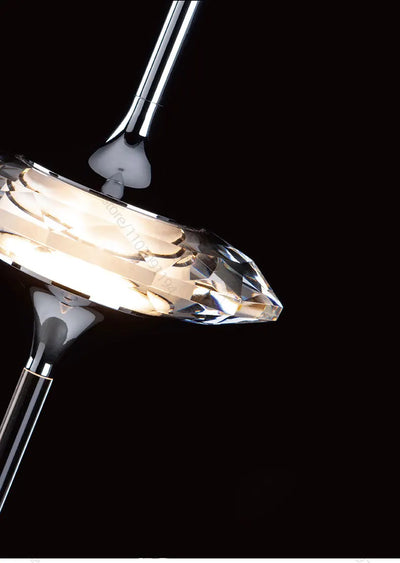 Led Chandelier Home Decoration Lighting Hanging Lamps Living Room Indoor Gloss Island Kitchen Lamps Chrome Staircase Chandelier