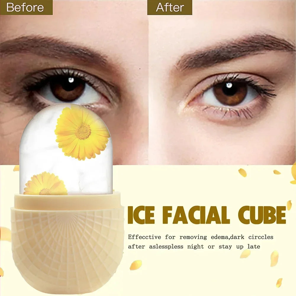 Silicone  Trays Beauty Lifting Ice Ball Face Massager Contouring Eye Roller Facial Treatment  Skin Care Tool
