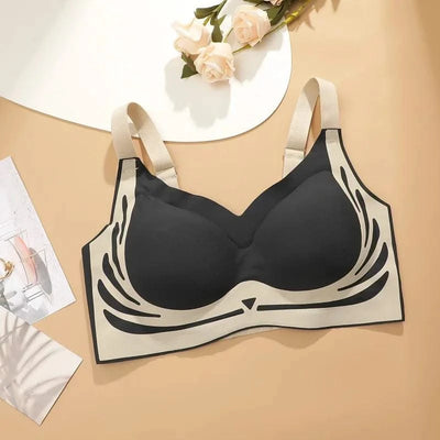 Plus Size Super Gather Push Up Bras Women Soft Support Seamless Underwear Female Full Cup Lift-Up Bras No Steel Sleepwear