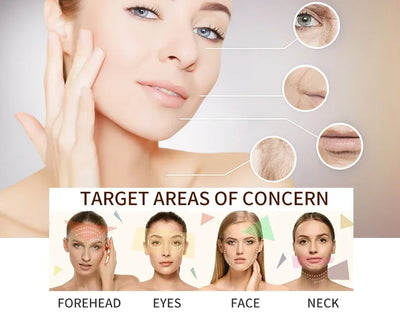 High Frefruquency RF Neck Face Beauty Device Anti-aging Remove Double Chin EMS Facial Lifting Warm Facial Massager