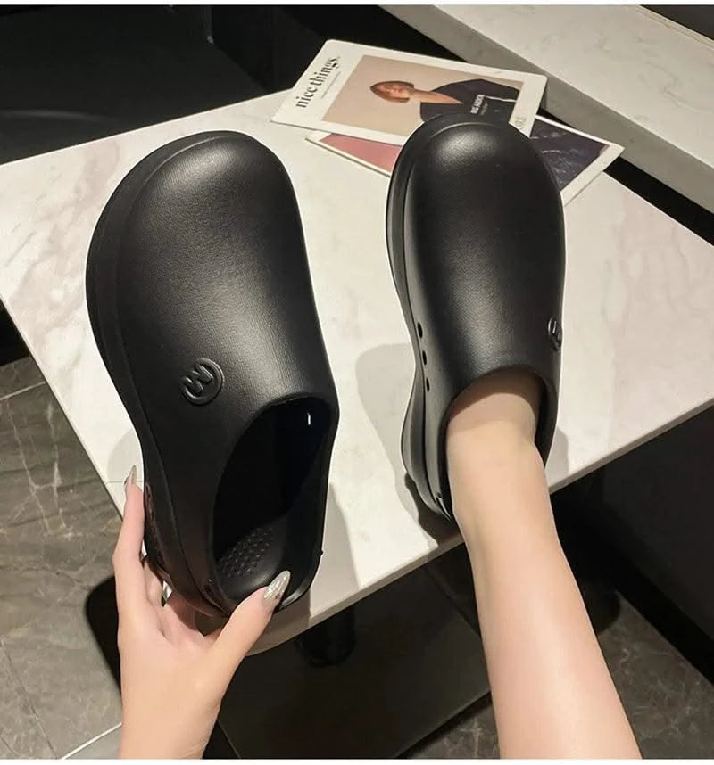 Women Slippers Couples Garden Clog Women Water Proof Chef Shoe Comfortable Sandal Slippers For Pet Workers Outdoor Fishing Shoes
