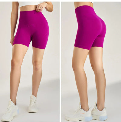 Sports Outdoor Yoga Pants Three Quarter Pants Shorts High Waist Peach Lift Hip Fitness Bottoms Women Leggings