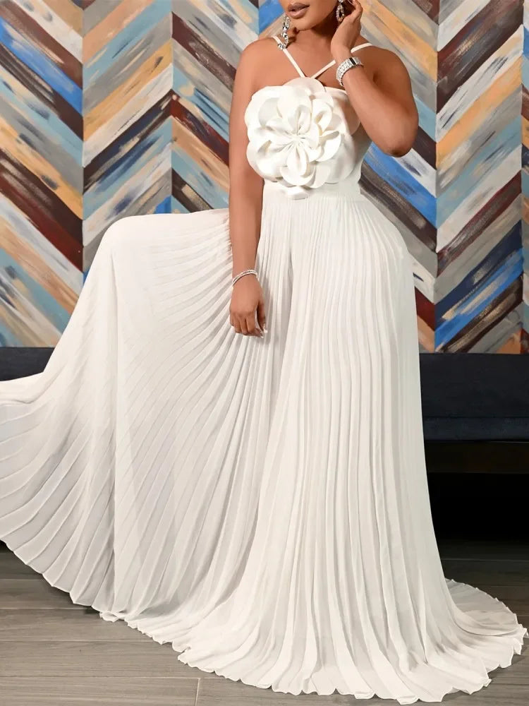 Solid Color Women Jumpsuits For Summer Autumn Sleeveless Loose Fashion Streetwear Overalls Wide Leg Pants Trousers 2025