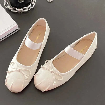 Women Butterfly-Knot Lolita Ladies Ballet Flats In Casual shoes, Sandals  Slides