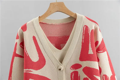 Spring Autumn 3 Piece Women Tracksuits Fashion Knitted Pant Set Ladies Sweater Suit Vintage Fashion Ladies 3 Piece Set