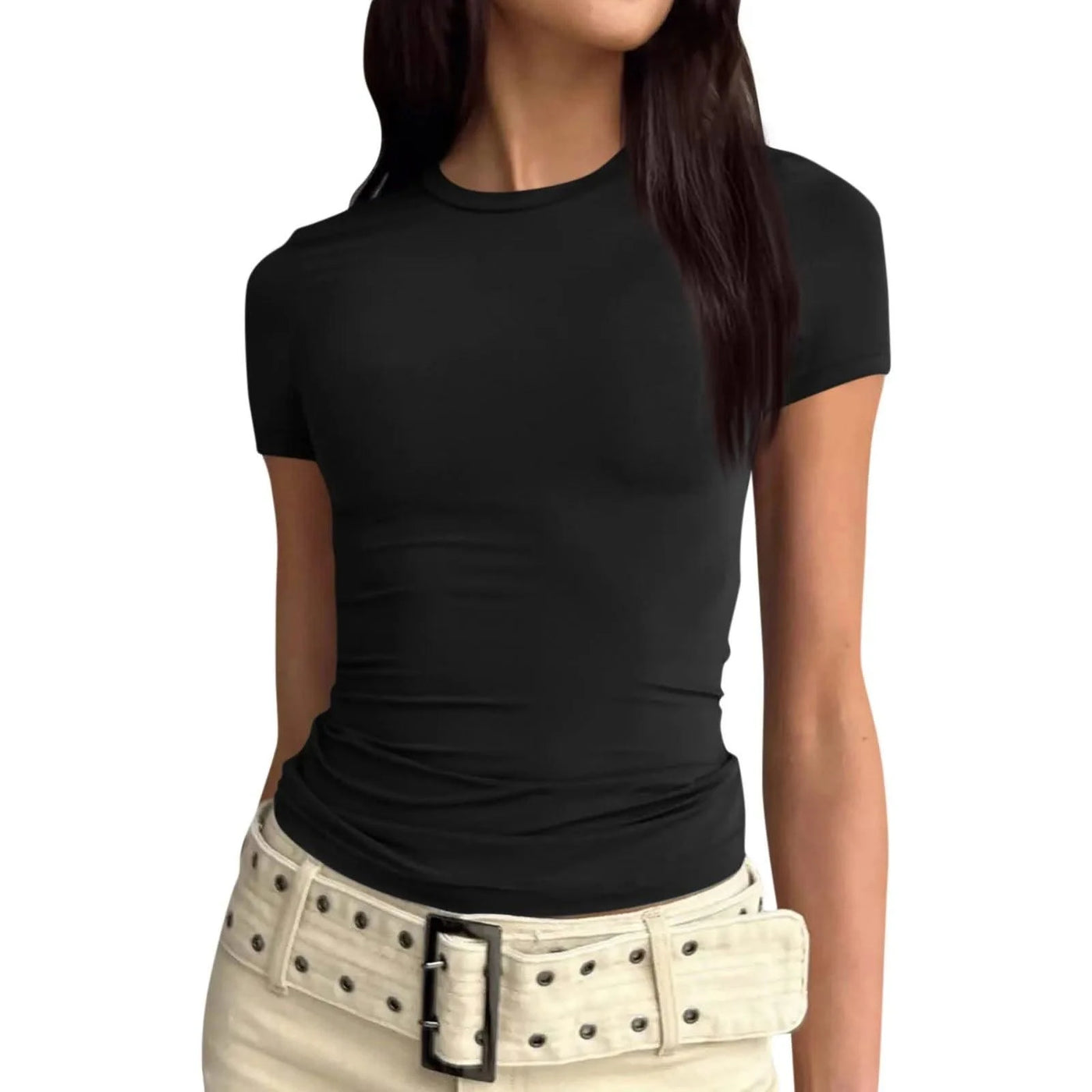 Women slim fit tops Short Sleeve Tee blouse