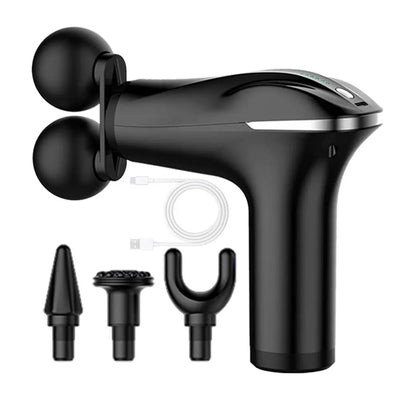 Massager Cordless Double-Headed Electric Smart Vibration Portable Muscle Massager Handheld Back Massager Electric Smart Portable