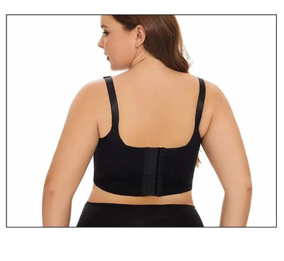 Dimmkof Full Back Coverage Push up Bras Women's Hide Back Fat Deep Cup Shapewear Fat Smoothing Uplift Underwire Bra For Big Bust