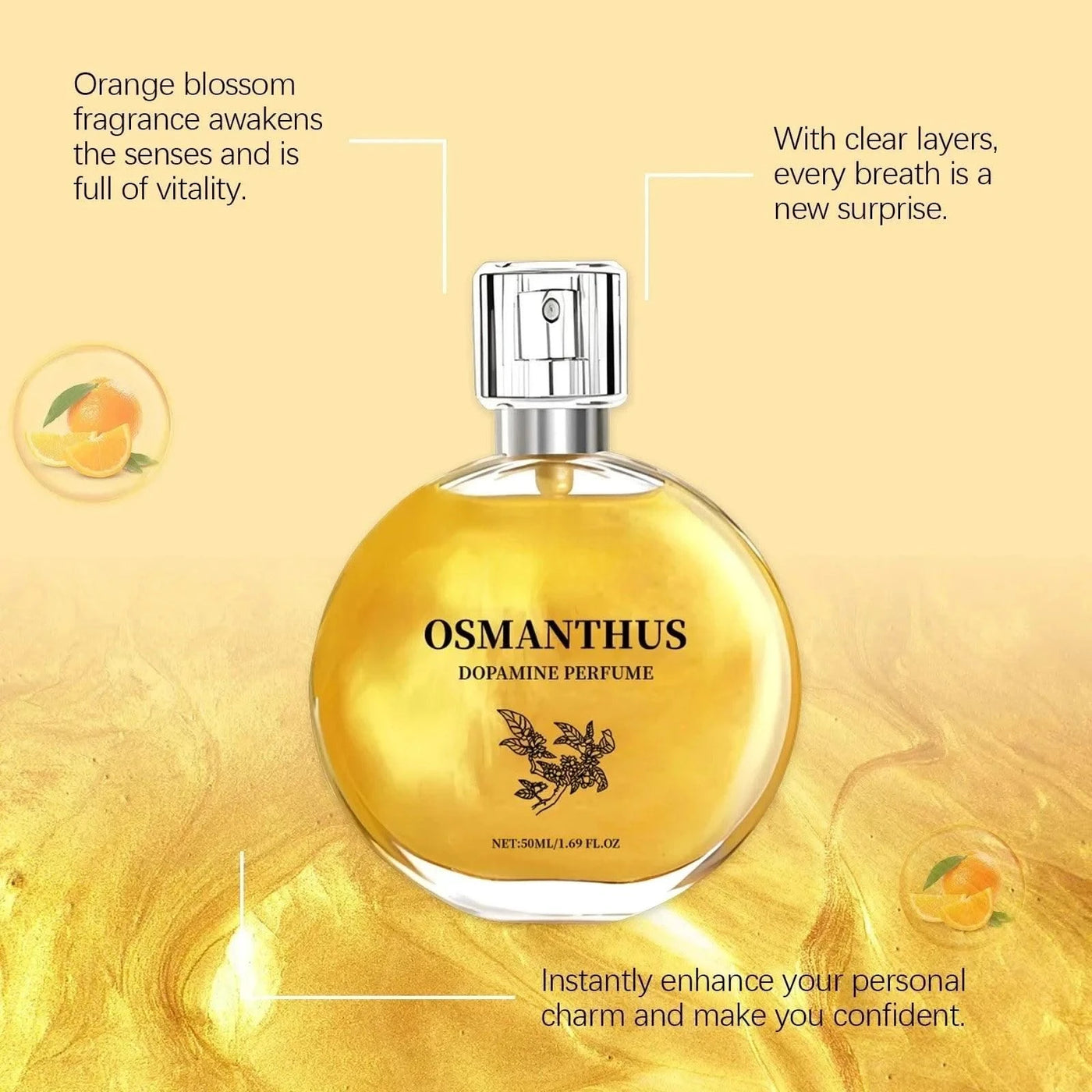Oriental Floral Gilt Light Osmanthus Fragrance Ultimate Temptation Dating Perfume Lasting Romantic Perfume Fresh Unisex Perfume