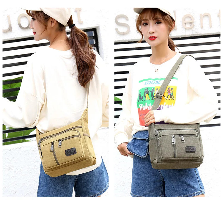 Men Canvas Shoulder Bags Casual Tote Travel Men's Crossbody Bag Luxury Messenger Bags Fashion High Quality Handbag