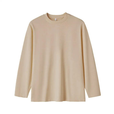 New Long Sleeve t shirt for Men Autumn Fashion Cotton Solid Color t-shirts Cozy Streetwear Men's t-shirt 5XL Baggy Korean Trendy