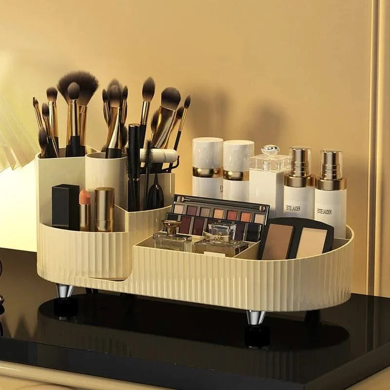 Makeup Organiser Lipsticks Container Vanity 360° Rotating Makeup Brush Holder
