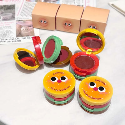 Cappuvini Butter Hamburger Lip Mud Matte Soft Mist Cute Hamburger Whitening Makeup Lipstick Valentine's Day